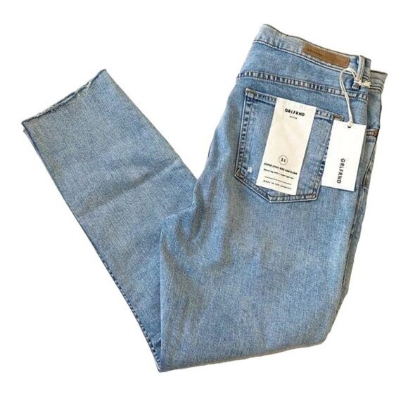 NWT GRLFRND Super Hi-rise Karolina Jeans-In the Sky‎ wash Size 31 - Picture 6 of 13